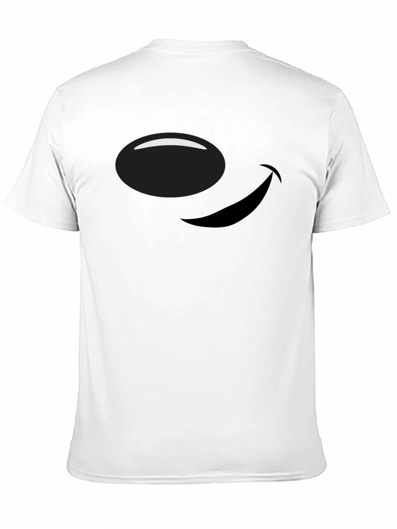 Smiley Face Graphic Tee - Casual Black T-Shirt