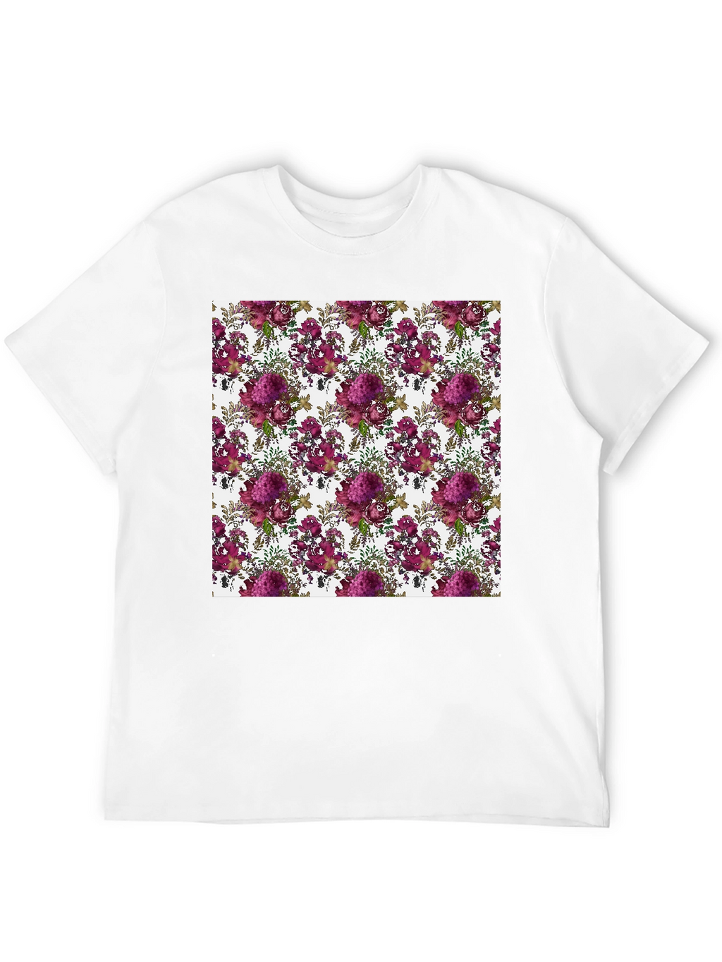 Floral Pattern T-Shirt - Stylish Comfort