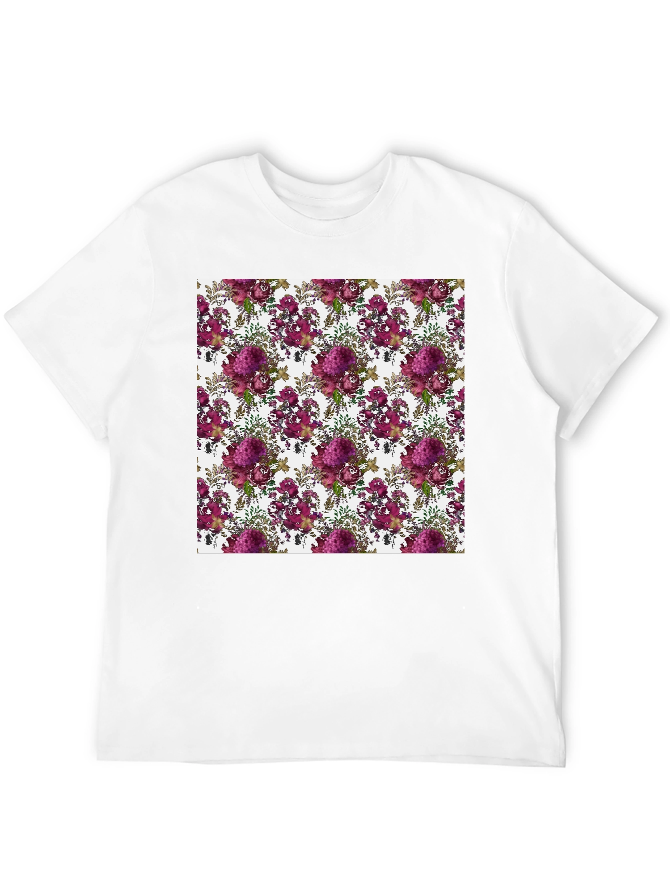 Floral Pattern T-Shirt - Stylish Comfort