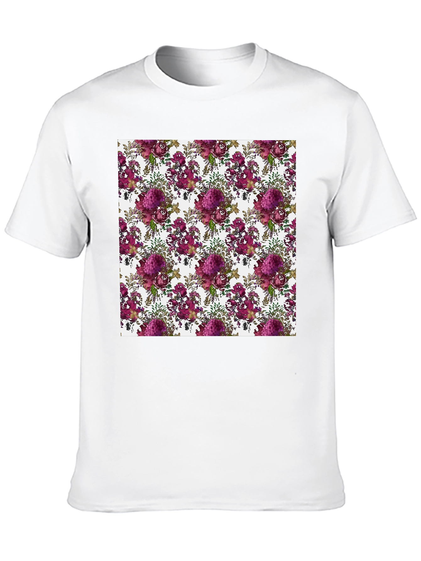 Floral Pattern T-Shirt - Stylish Comfort