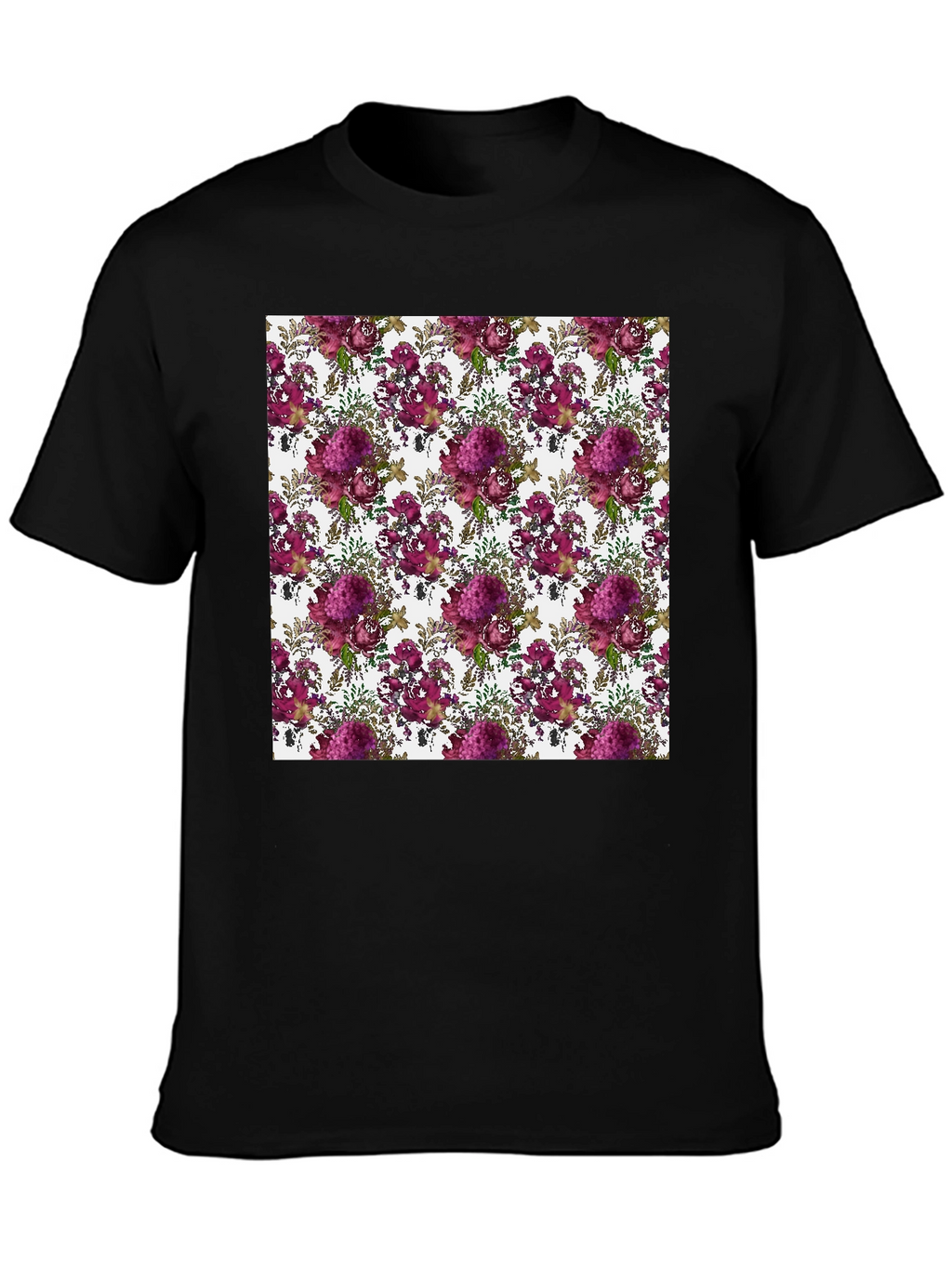 Floral Pattern T-Shirt - Stylish Comfort
