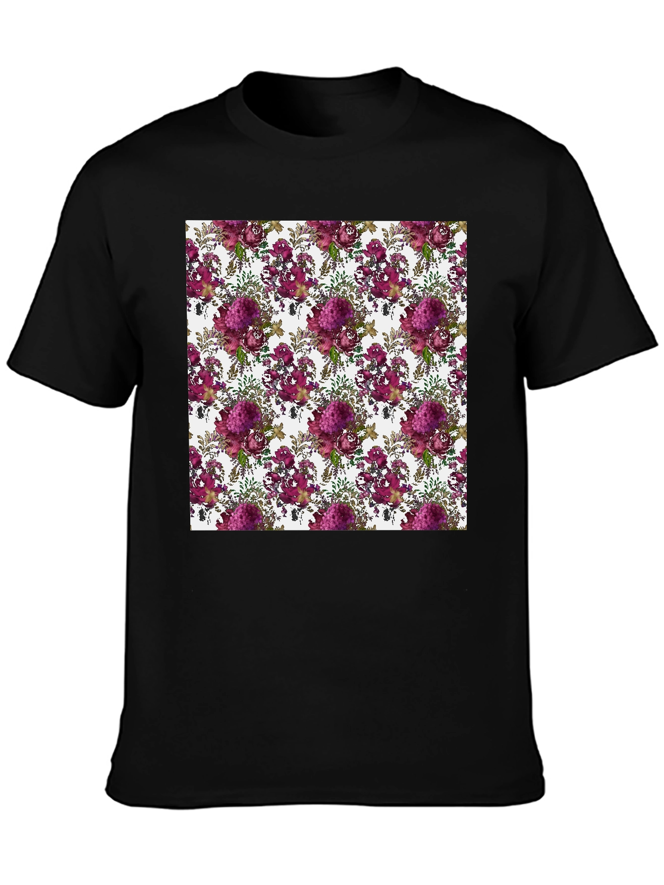 Floral Pattern T-Shirt - Stylish Comfort