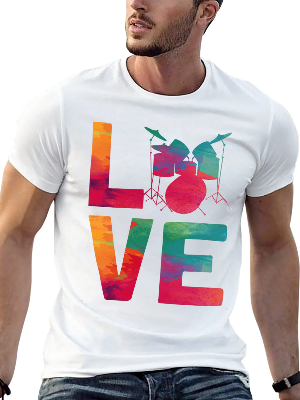 Love Drums T-Shirt - Musician Tee