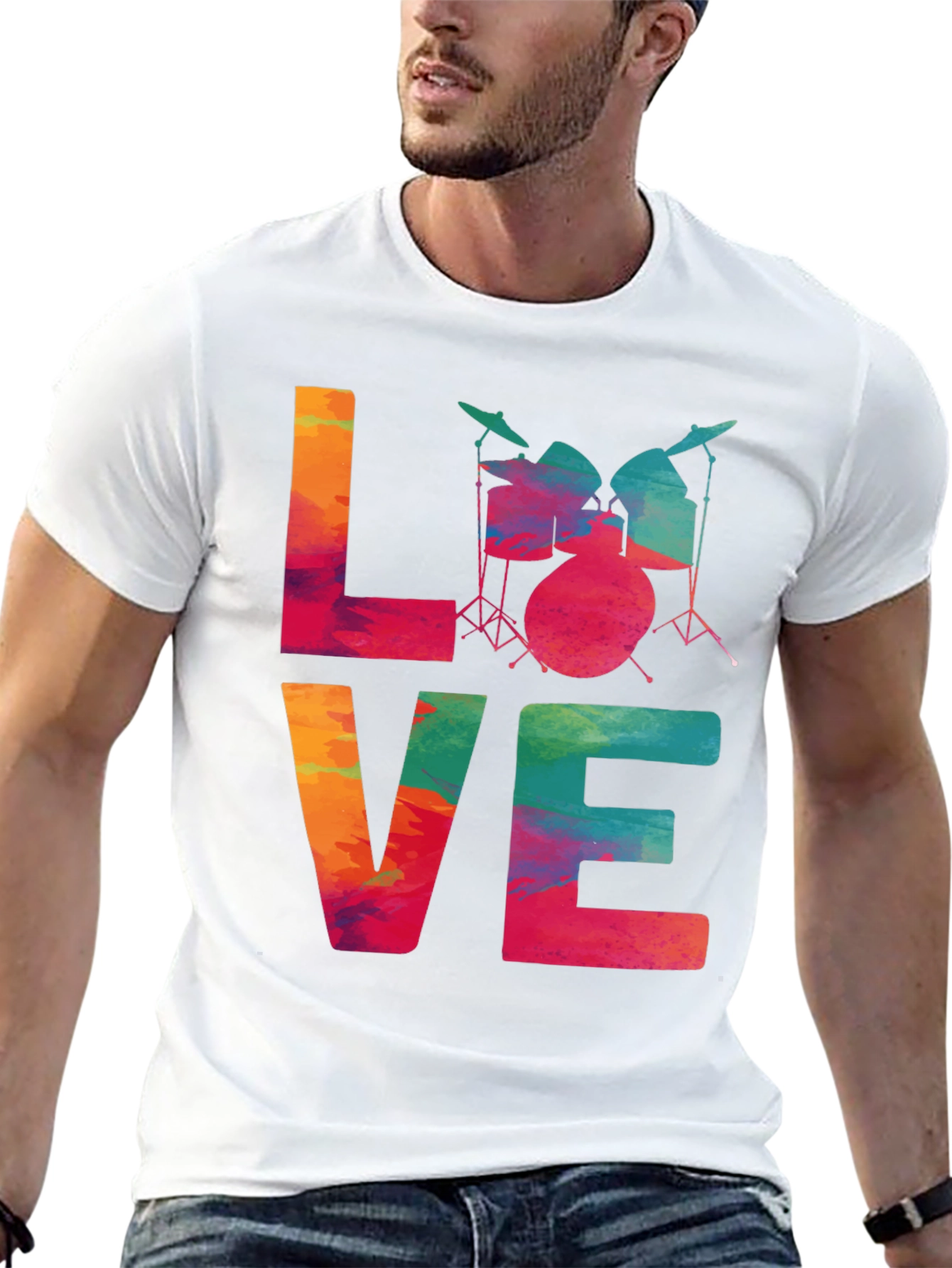 Love Drums T-Shirt - Musician Tee
