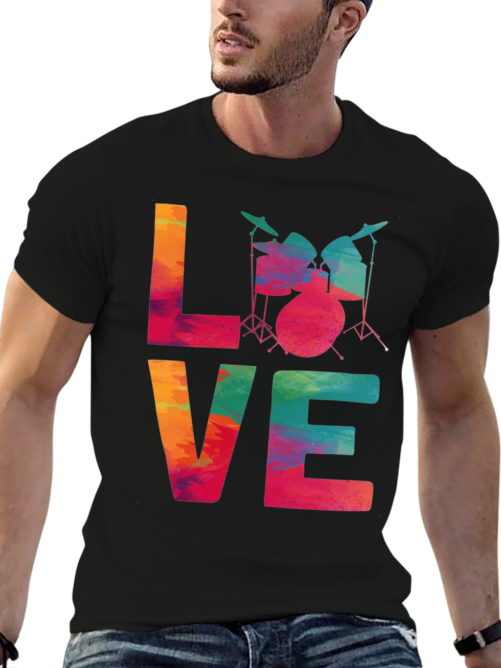 Love Drums T-Shirt - Musician Tee