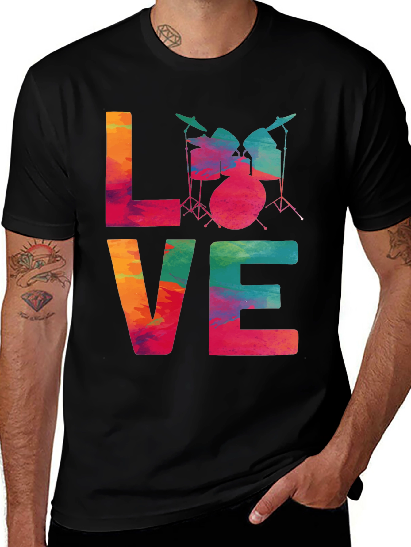 Love Drums T-Shirt - Musician Tee