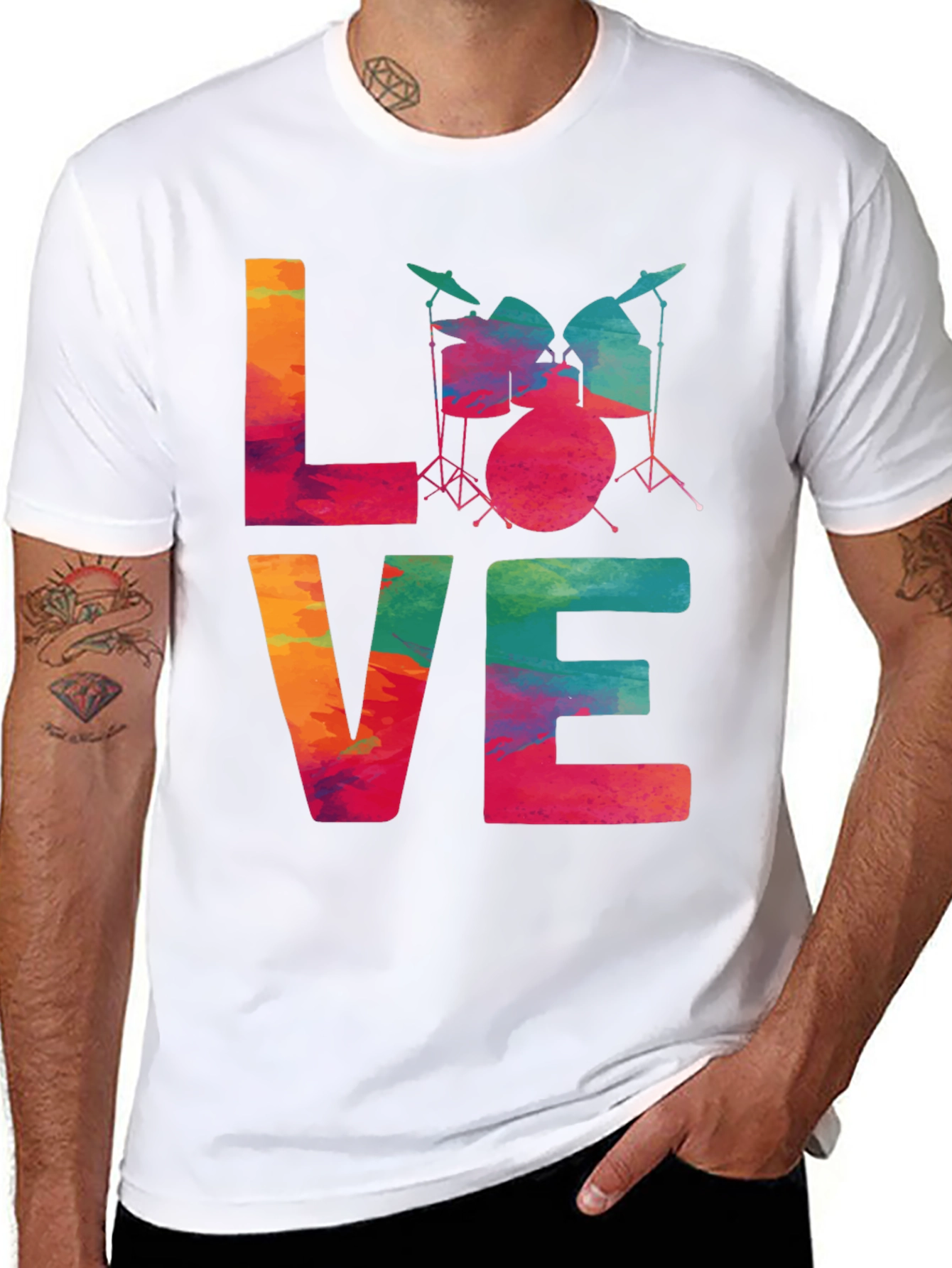 Love Drums T-Shirt - Musician Tee
