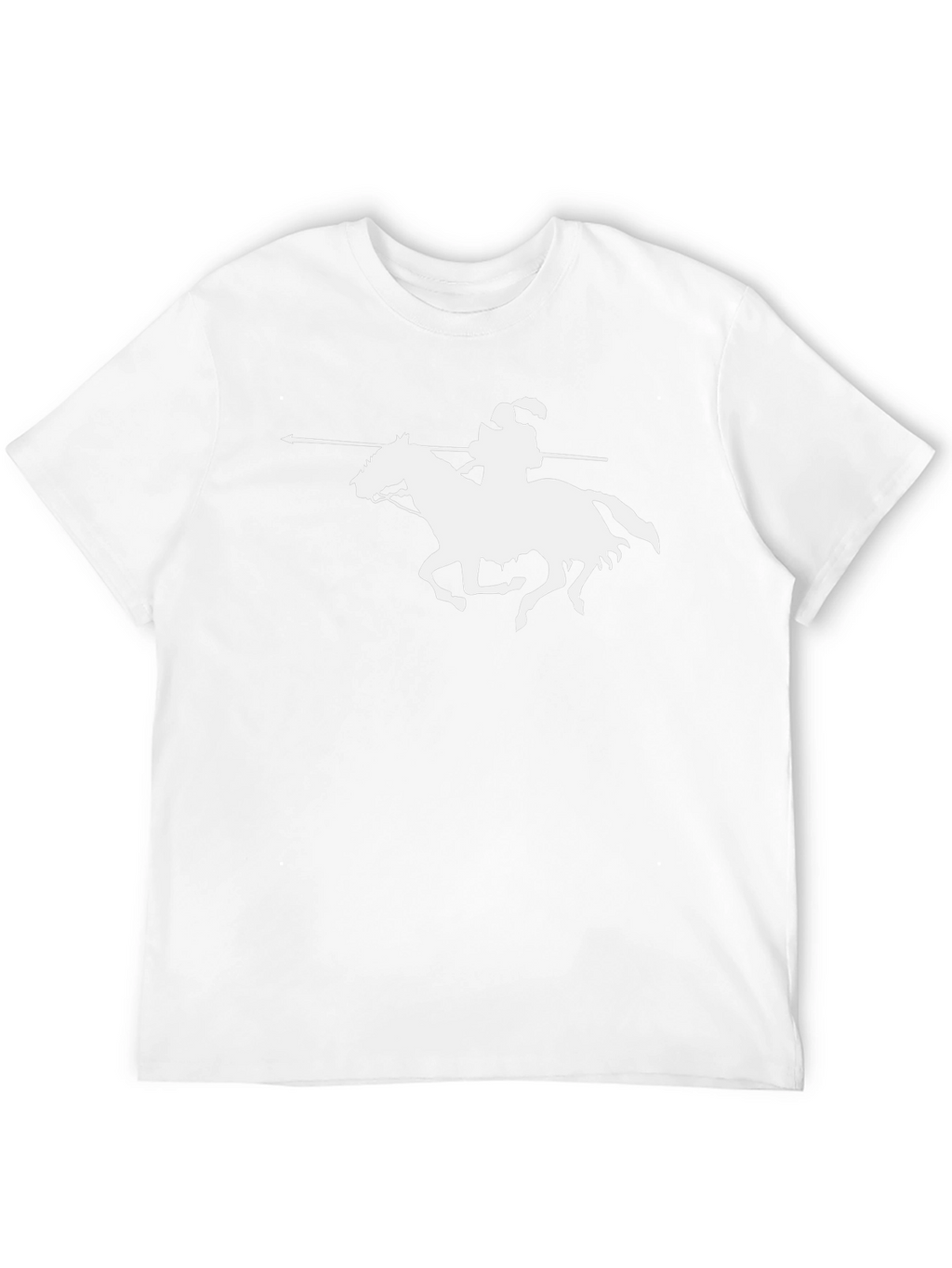 Black T-Shirt with Horseman Graphic