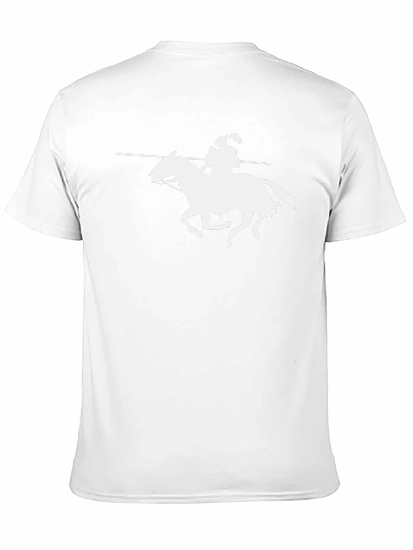 Black T-Shirt with Horseman Graphic