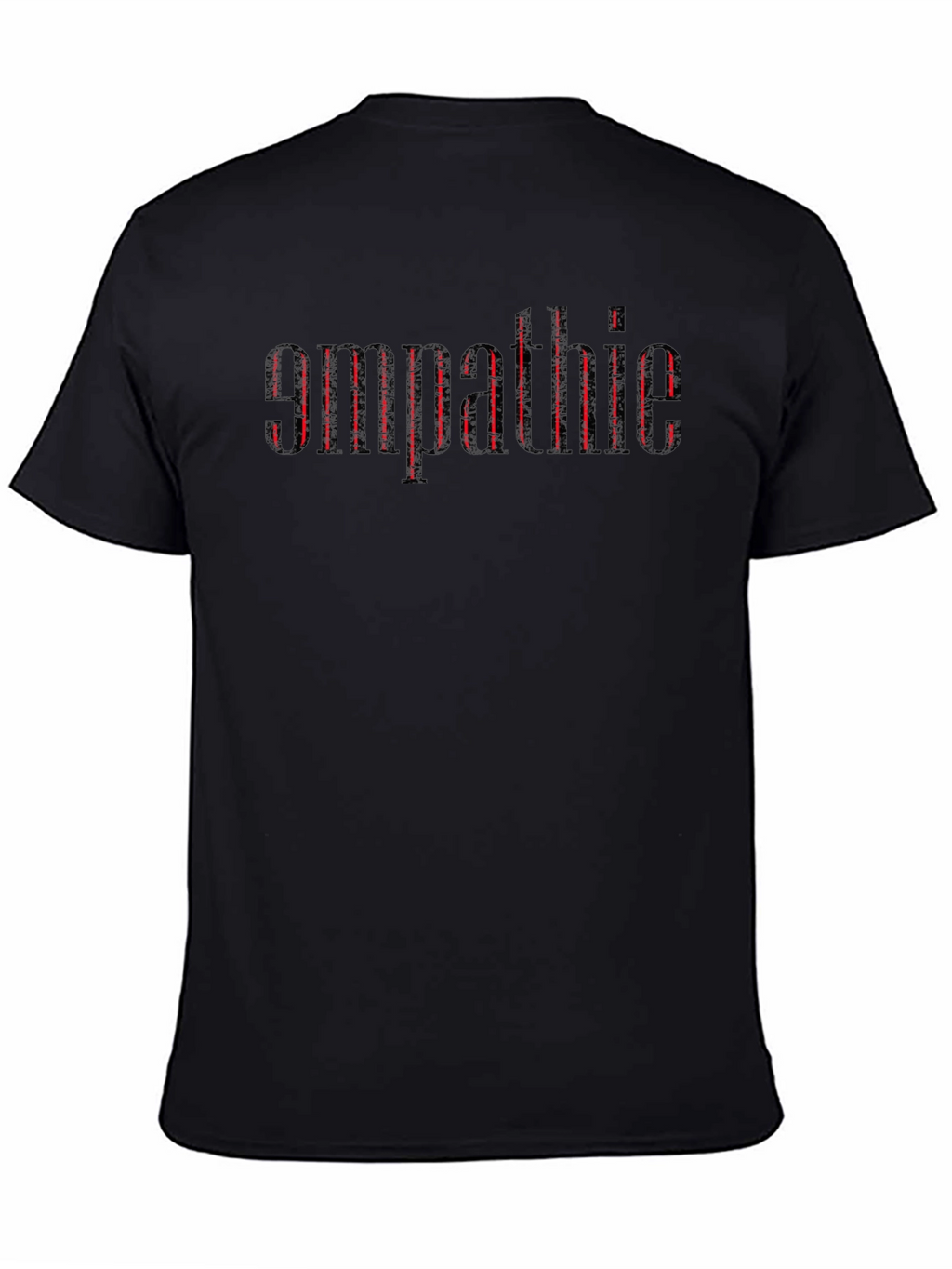 Empathie Graphic Print Black T-Shirt