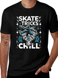 Skate Tricks & Chill Graphic T-Shirt