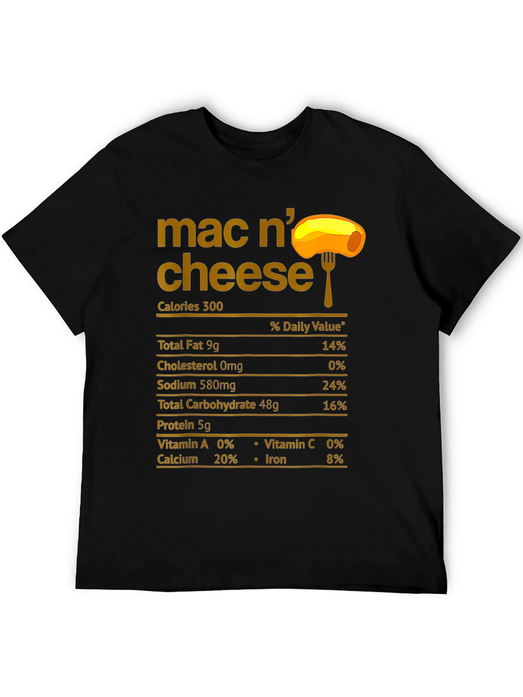 Mac N Cheese Nutrition Facts T-Shirt