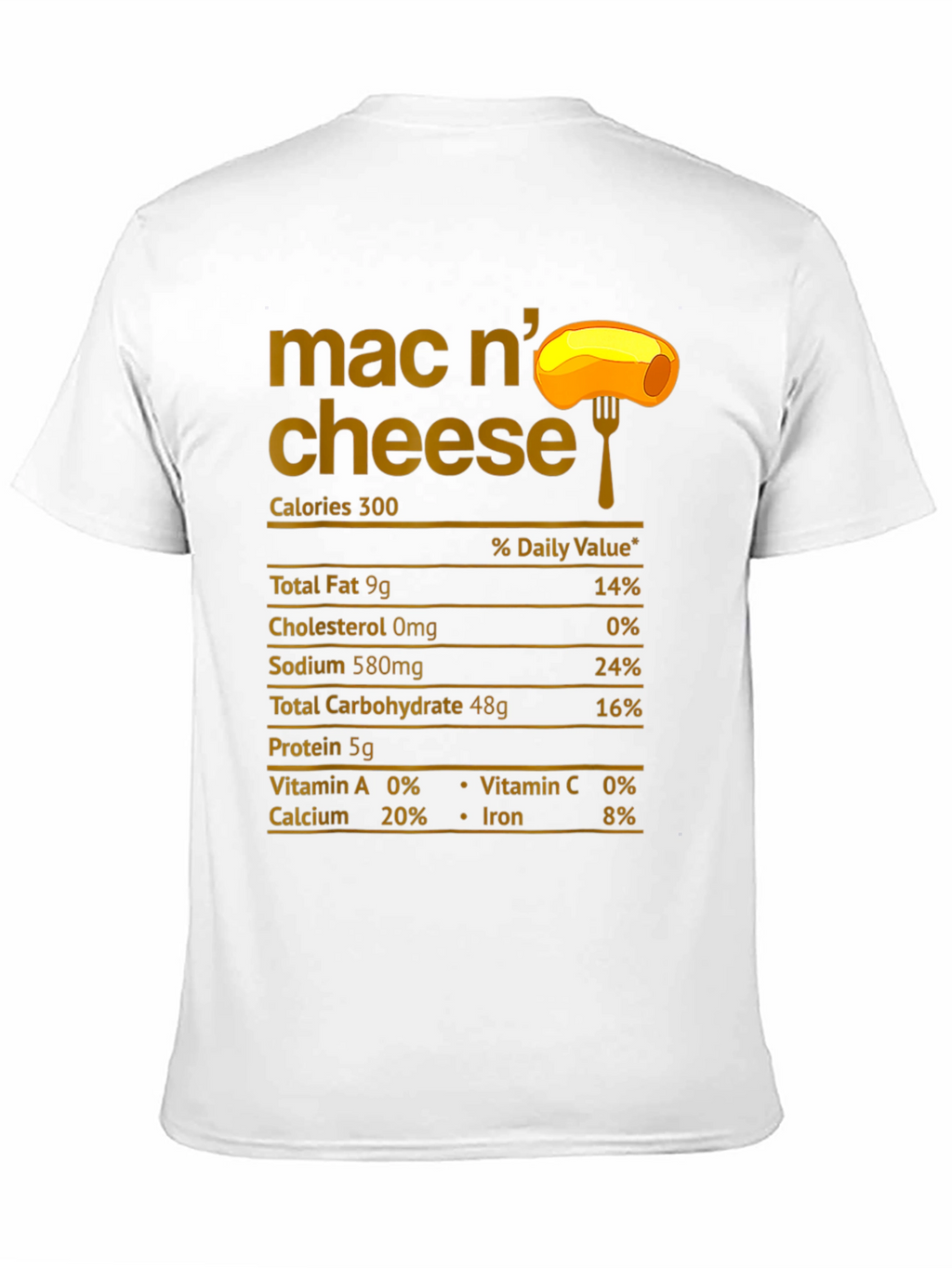 Mac N Cheese Nutrition Facts T-Shirt