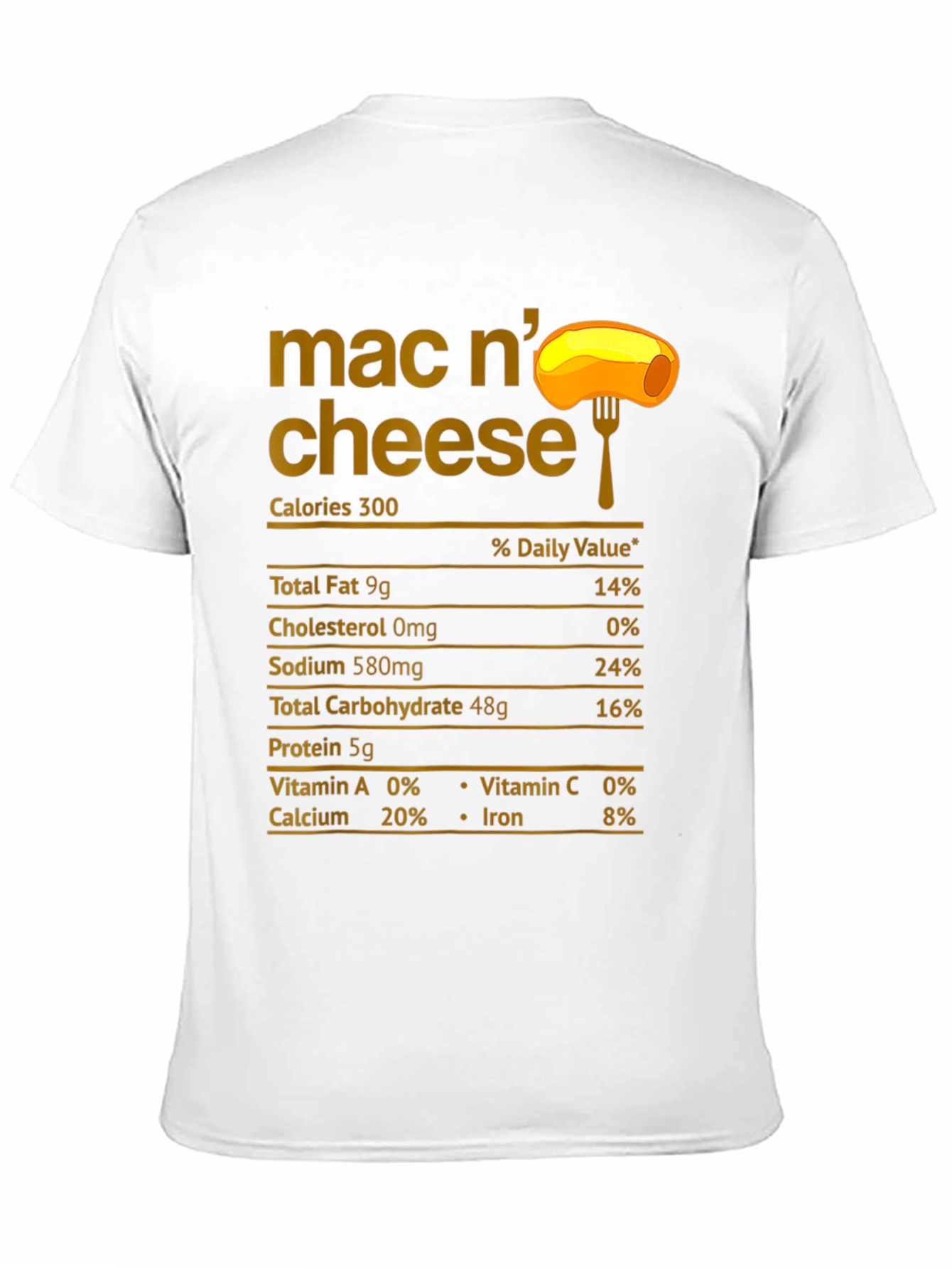 Mac N Cheese Nutrition Facts T-Shirt