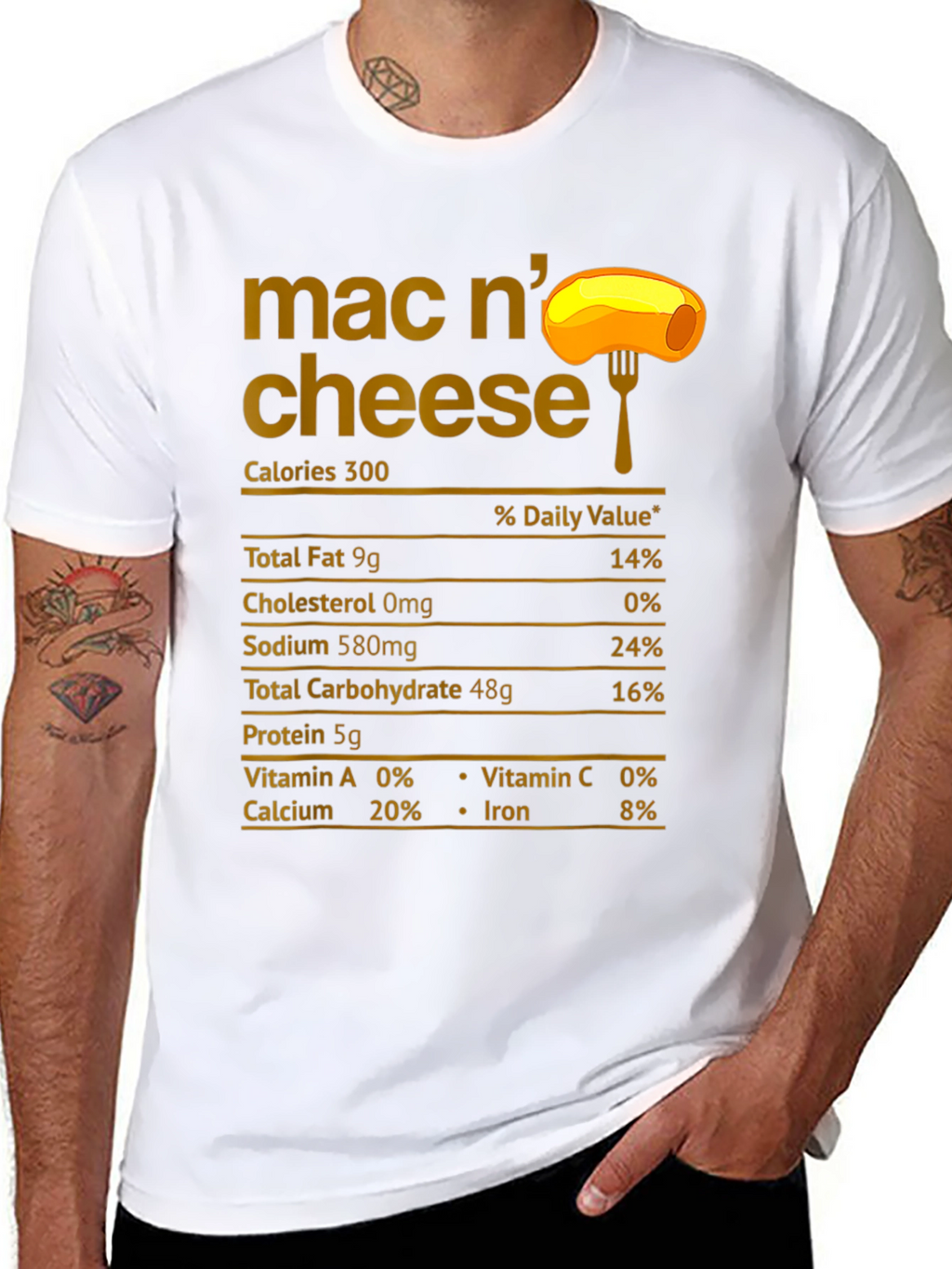 Mac N Cheese Nutrition Facts T-Shirt