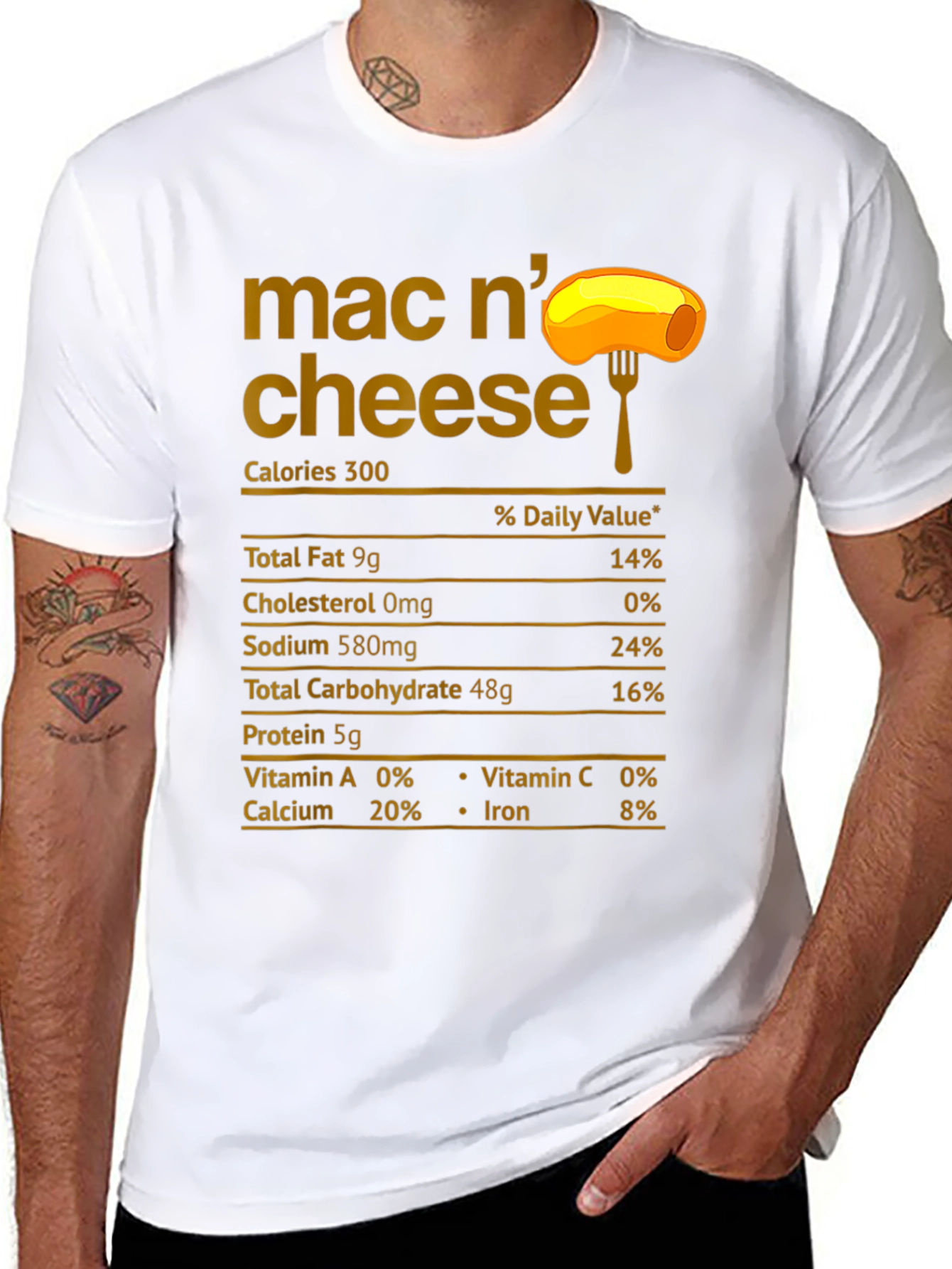 Mac N Cheese Nutrition Facts T-Shirt