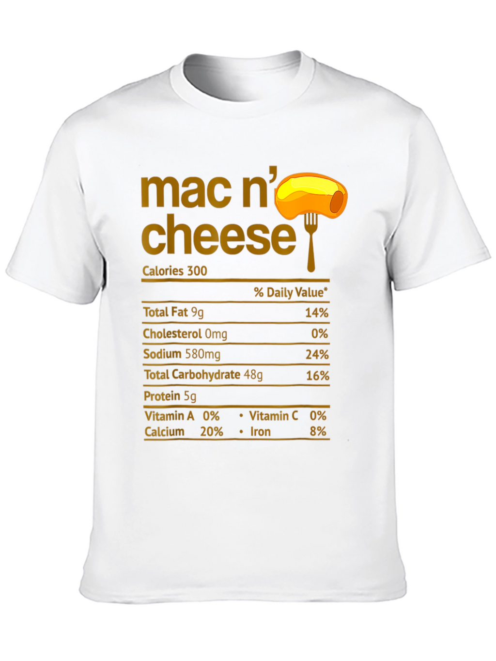 Mac N Cheese Nutrition Facts T-Shirt