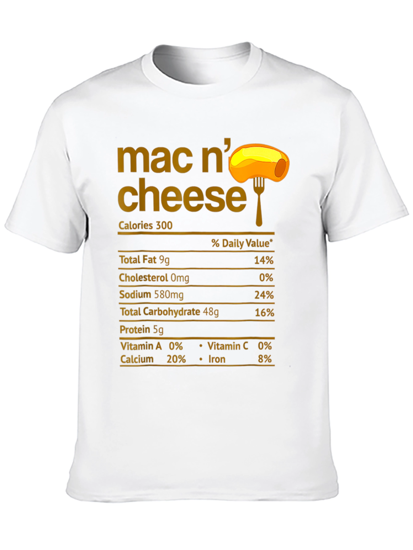 Mac N Cheese Nutrition Facts T-Shirt