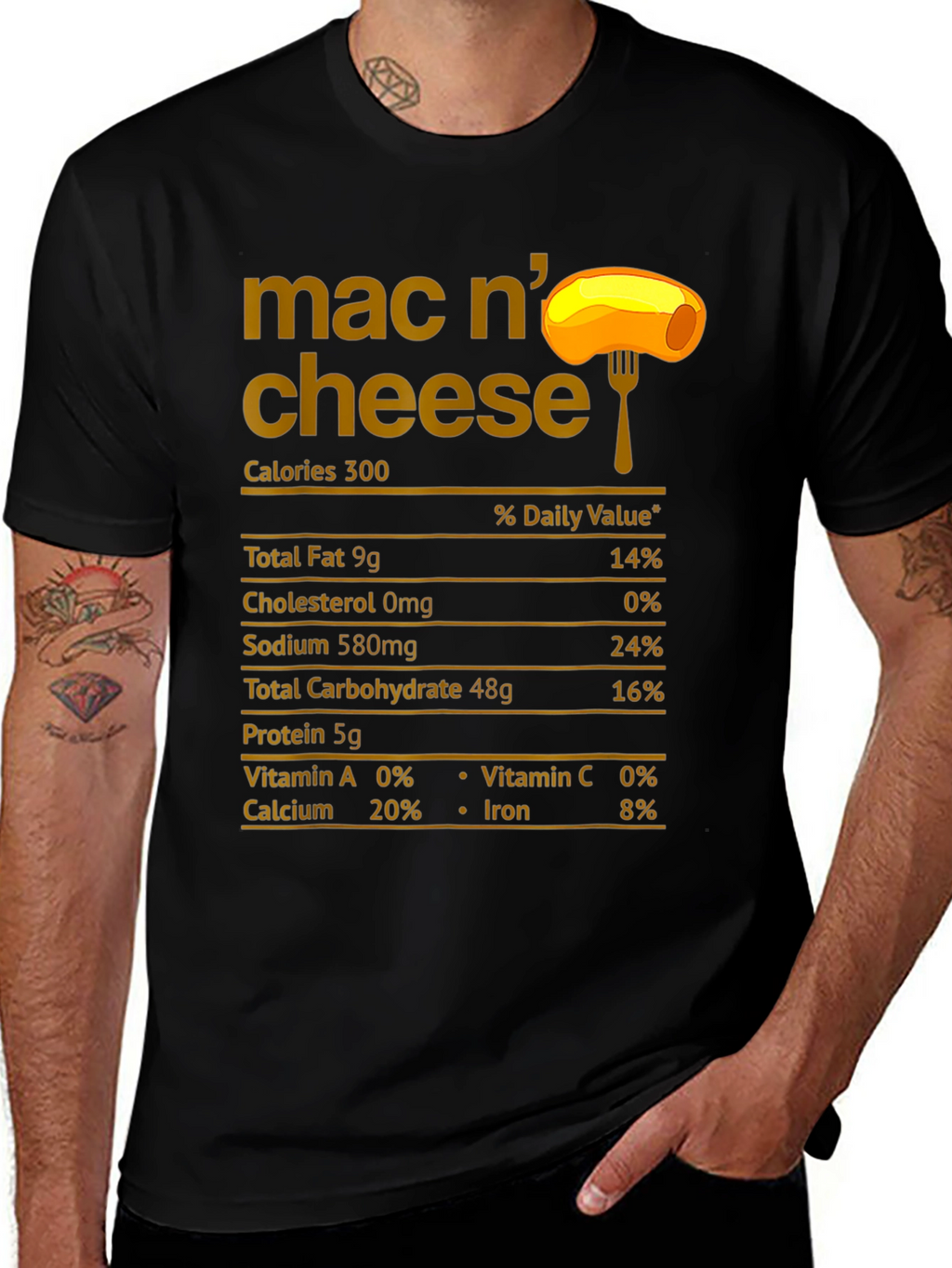 Mac N Cheese Nutrition Facts T-Shirt