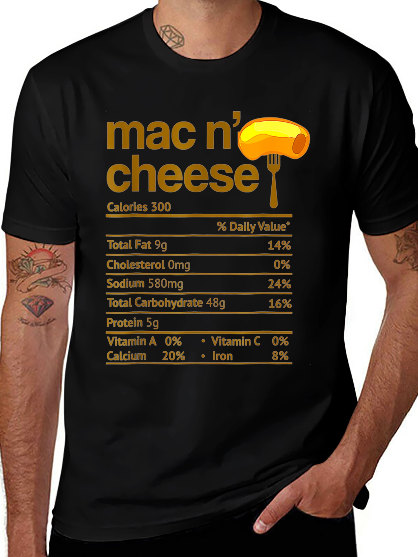 Mac N Cheese Nutrition Facts T-Shirt