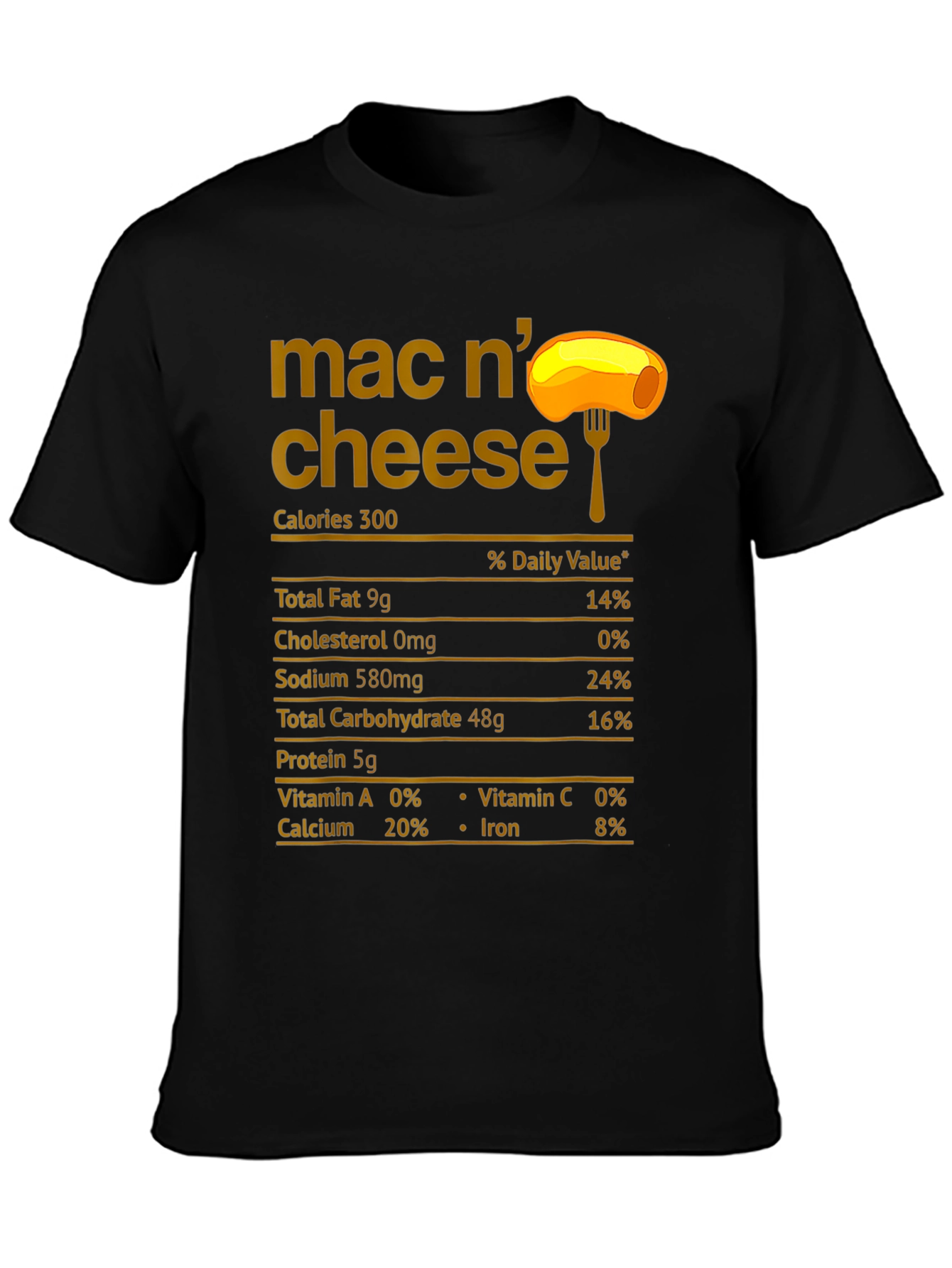 Mac N Cheese Nutrition Facts T-Shirt