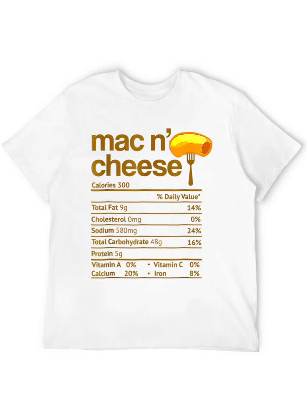 Mac N Cheese Nutrition Facts T-Shirt