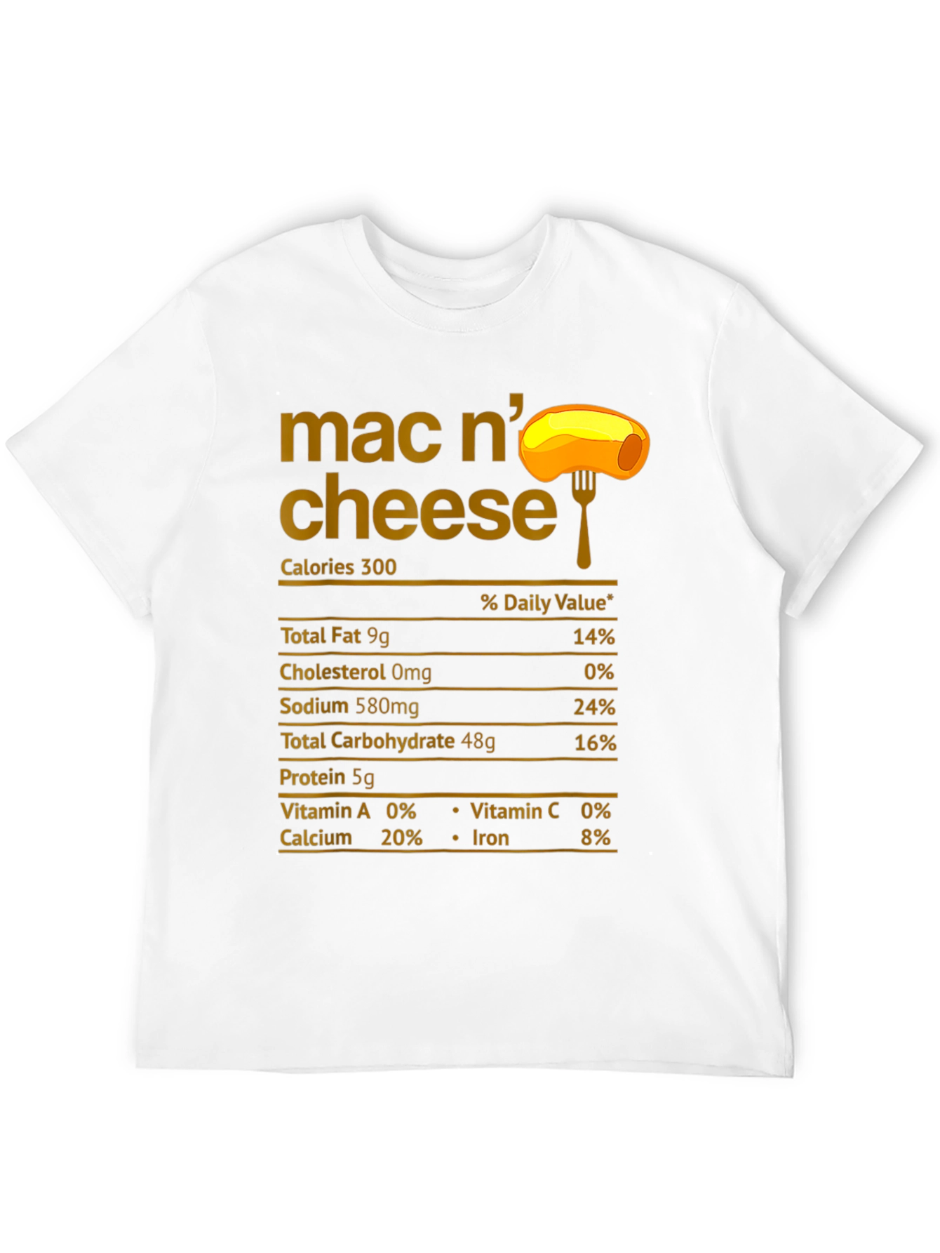 Mac N Cheese Nutrition Facts T-Shirt