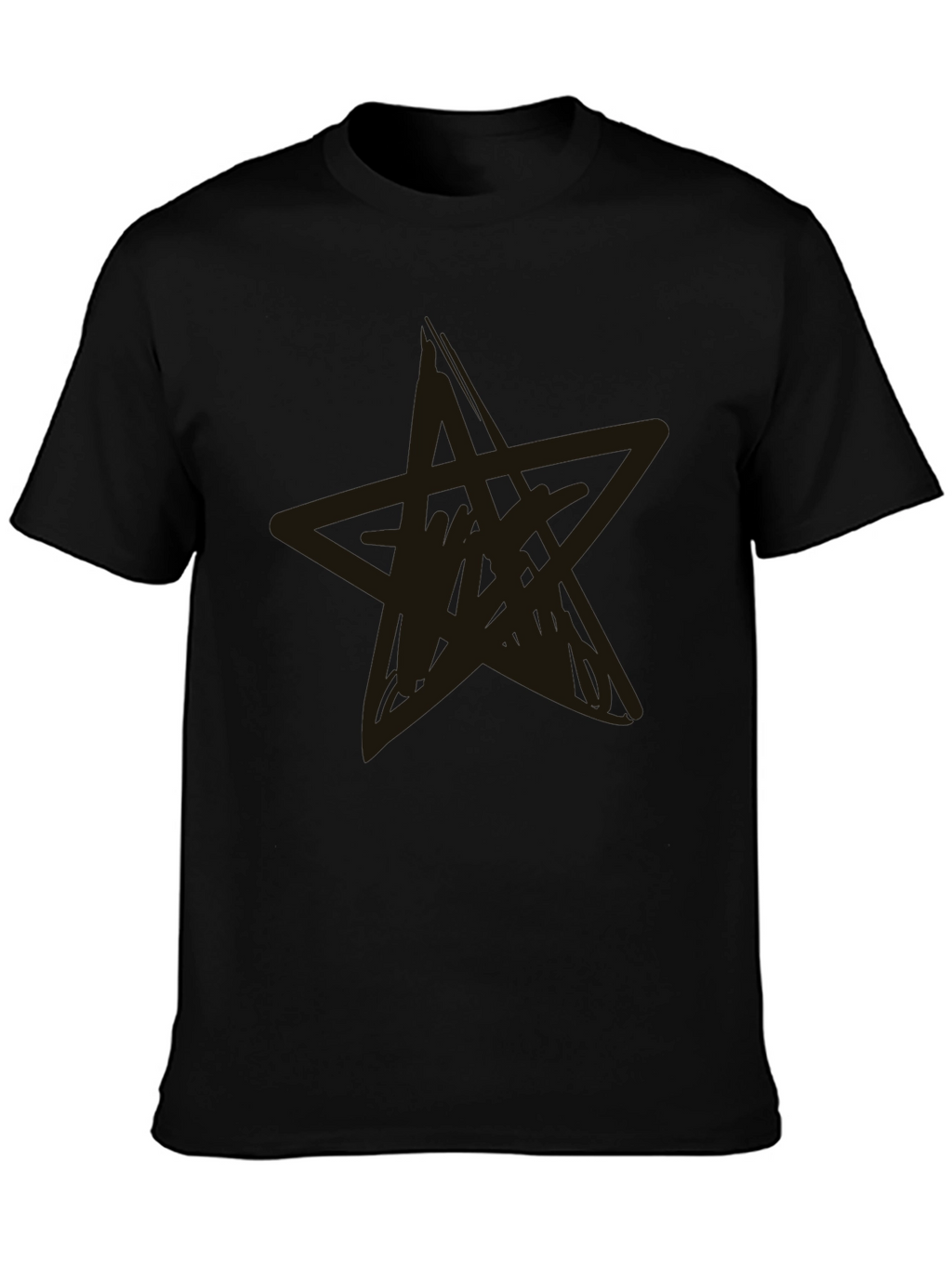 Black Star Graphic Tee - Casual Style