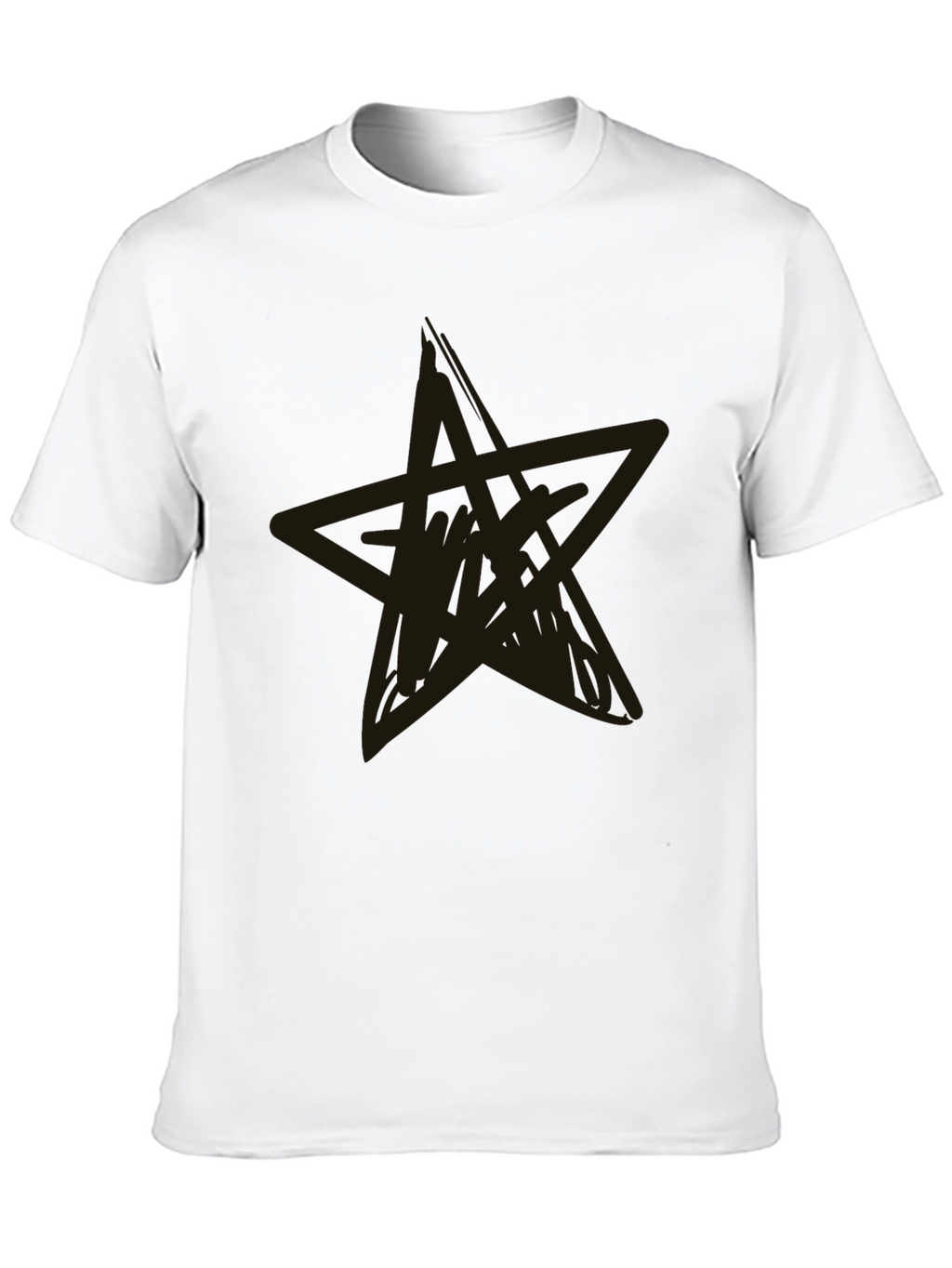 Black Star Graphic Tee - Casual Style
