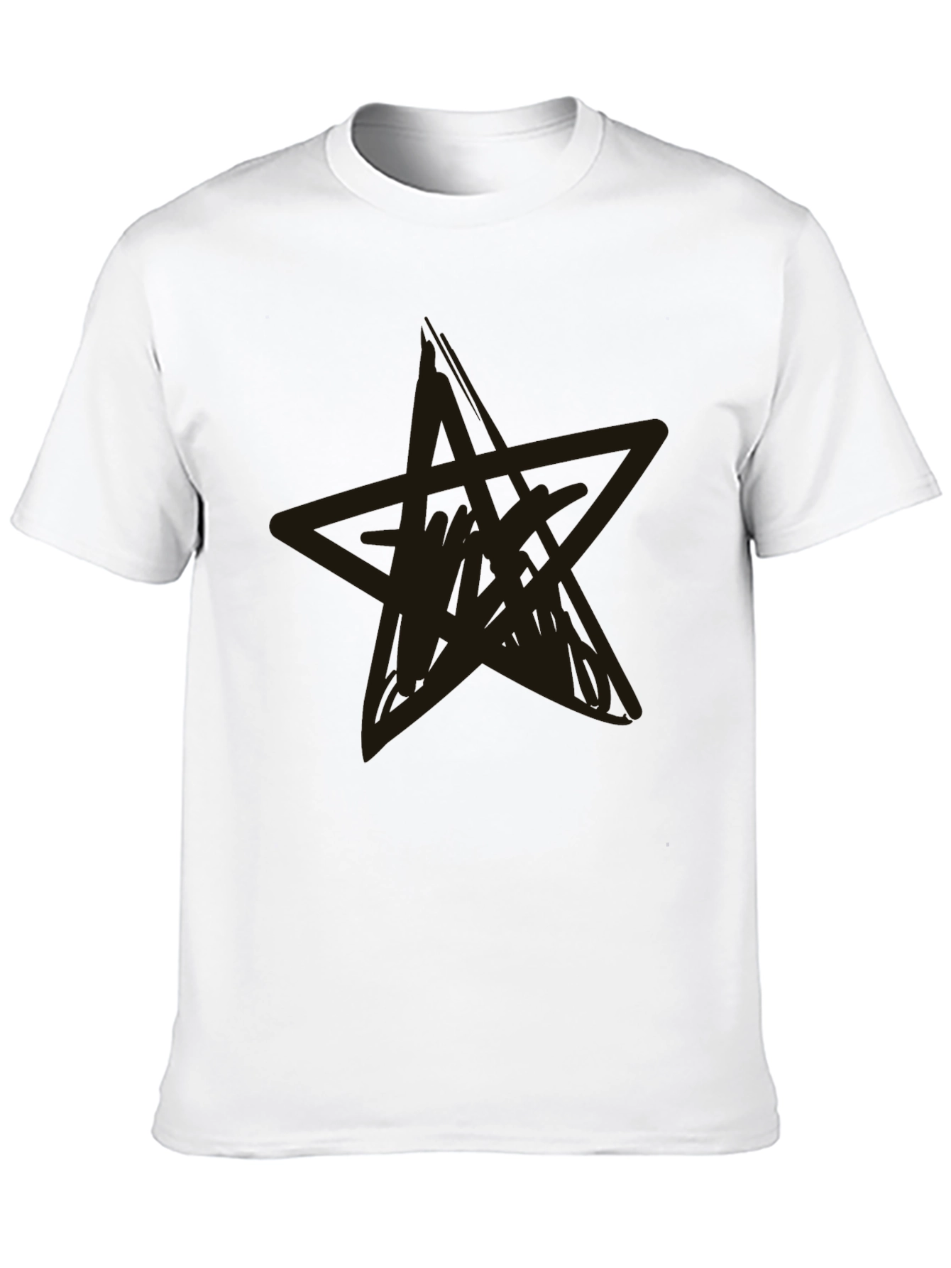 Black Star Graphic Tee - Casual Style