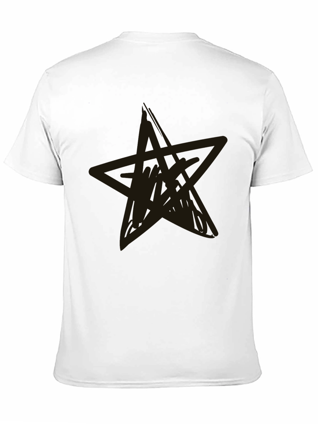 Black Star Graphic Tee - Casual Style