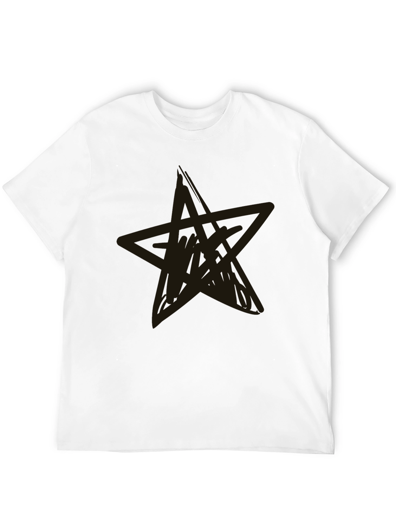 Black Star Graphic Tee - Casual Style