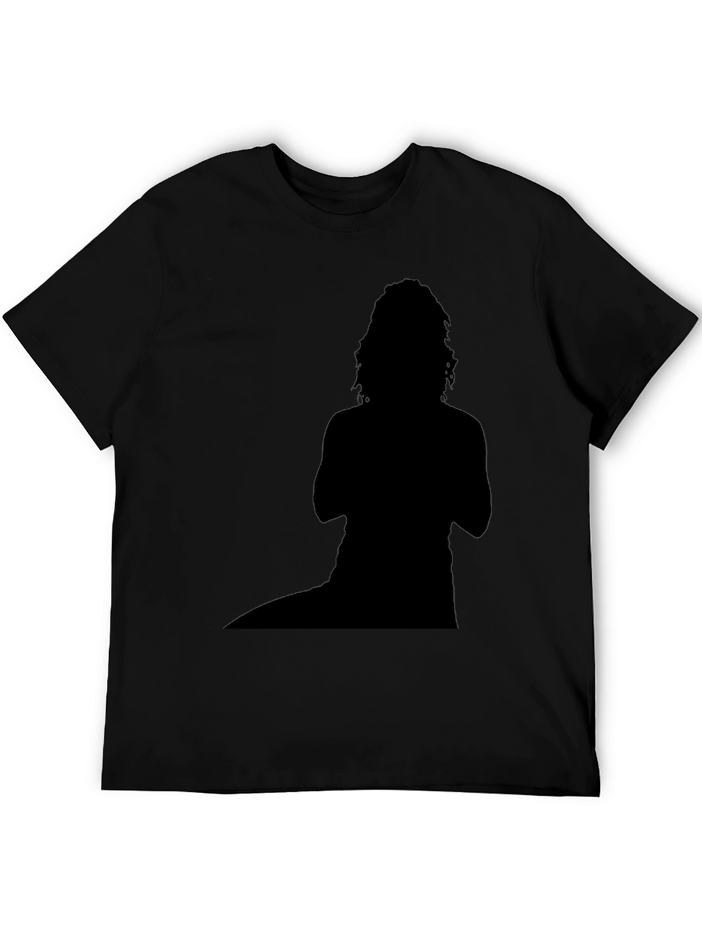 Silhouette Graphic Tee - Bold Black Cotton