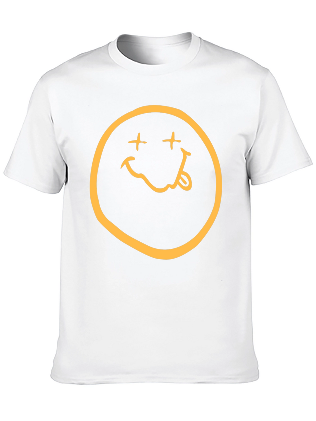 Nirvana Smiley Face Graphic Black T-Shirt