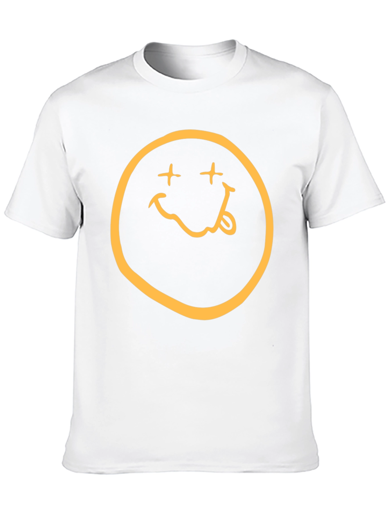 Nirvana Smiley Face Graphic Black T-Shirt