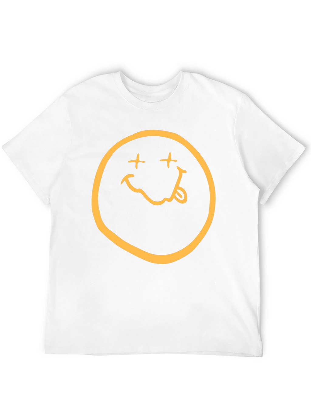 Nirvana Smiley Face Graphic Black T-Shirt