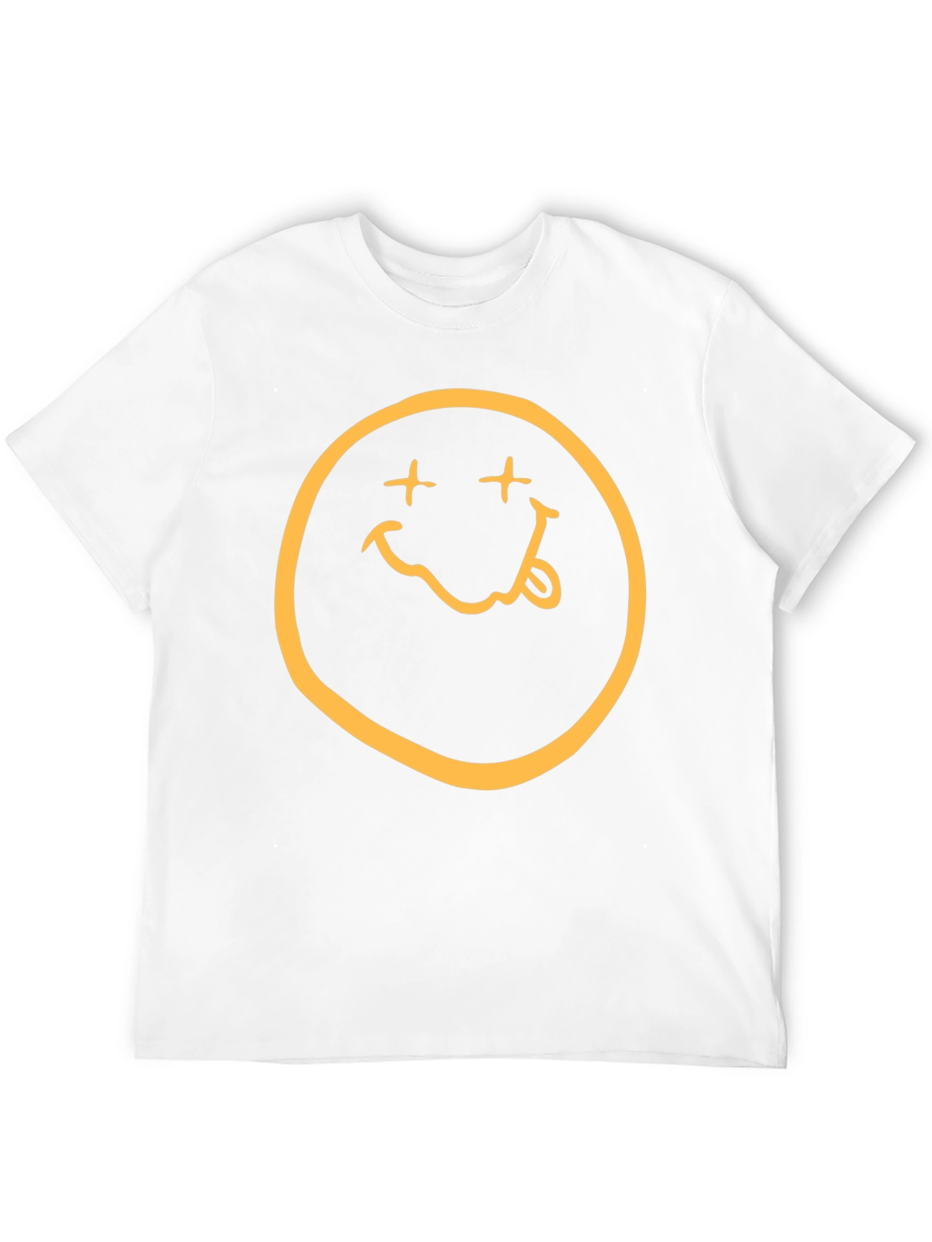 Nirvana Smiley Face Graphic Black T-Shirt