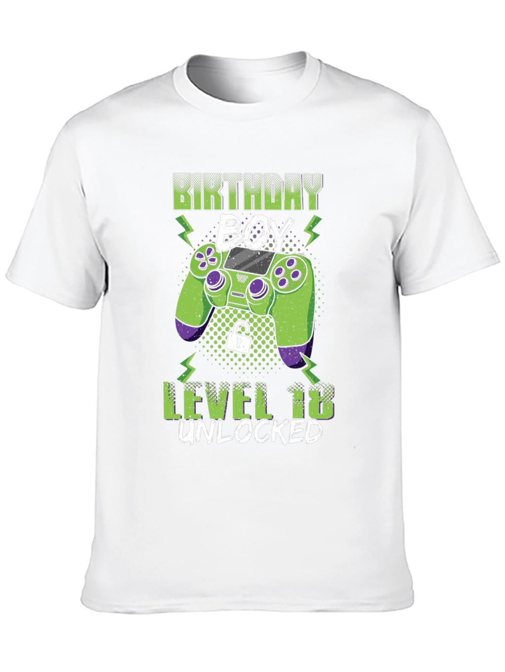 Birthday Boy Level 18 Unlocked Gaming T-Shirt