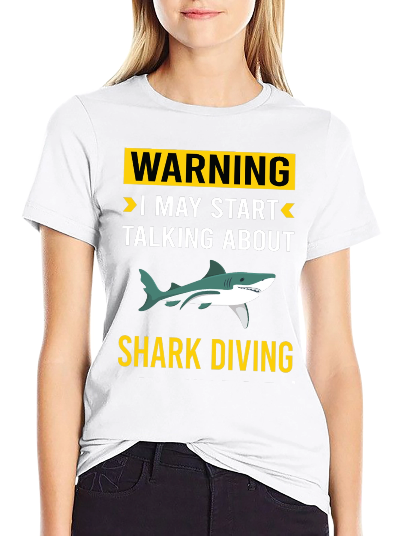 Warning Shark Diving T-Shirt
