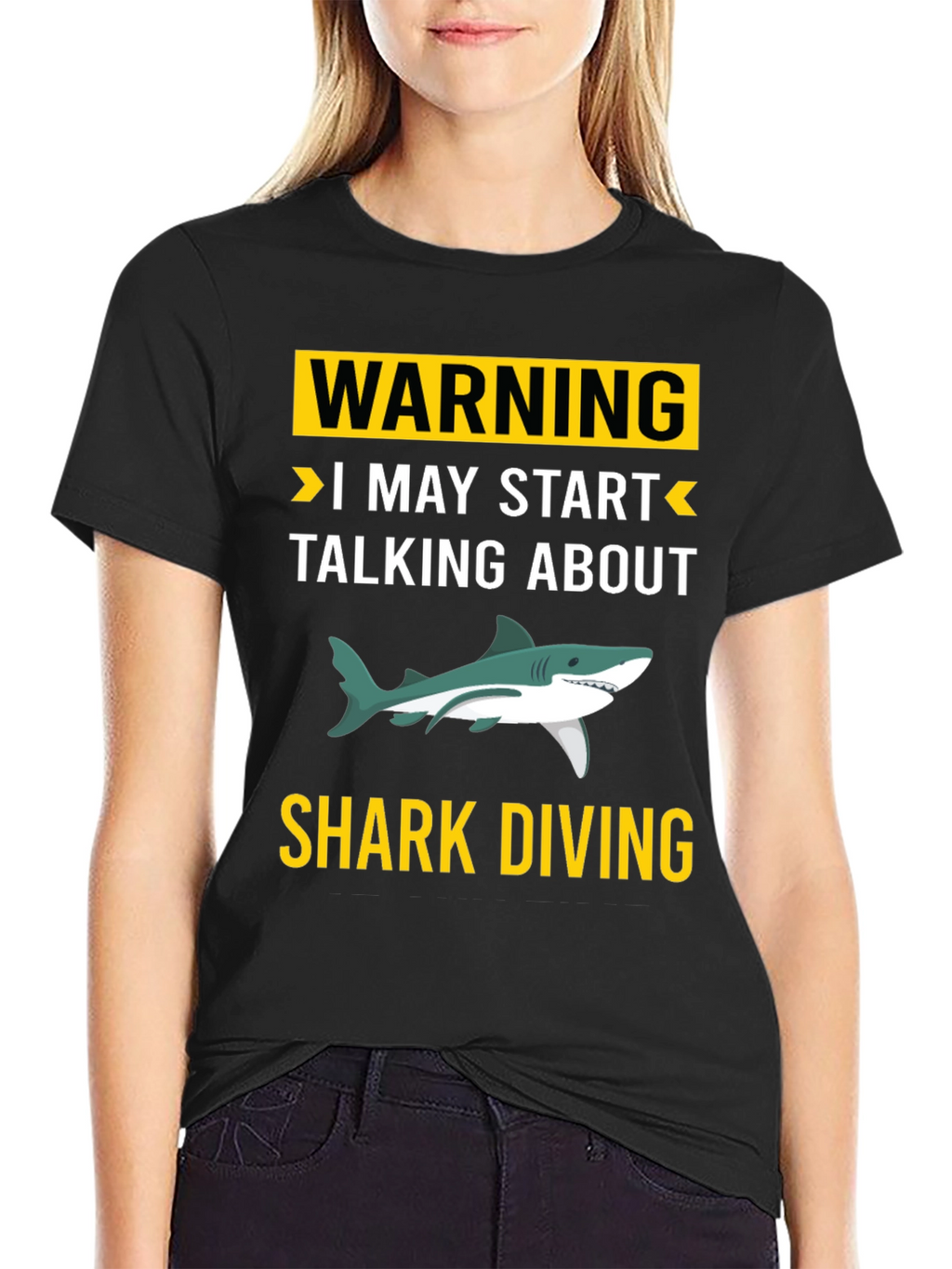 Warning Shark Diving T-Shirt
