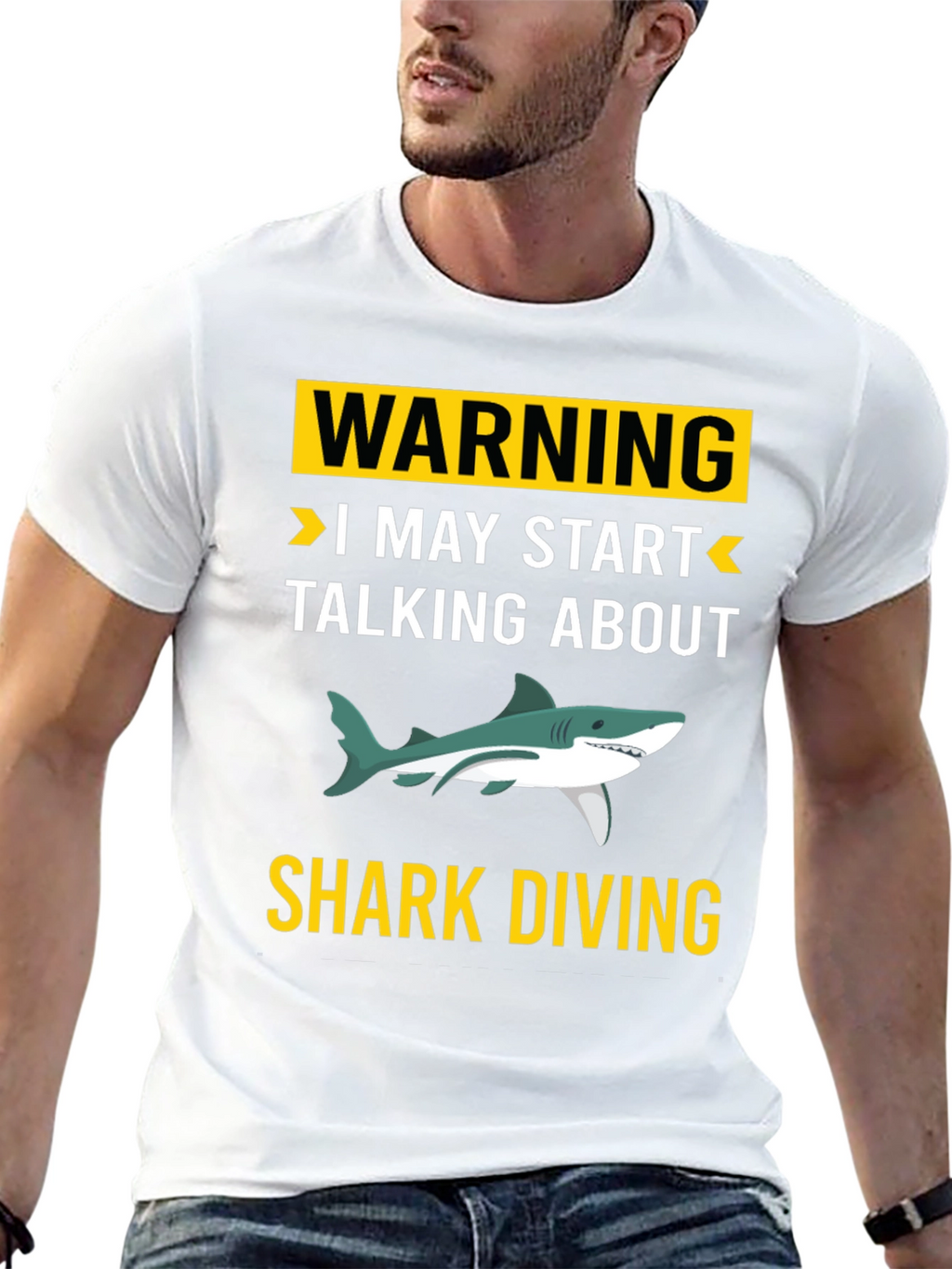 Warning Shark Diving T-Shirt