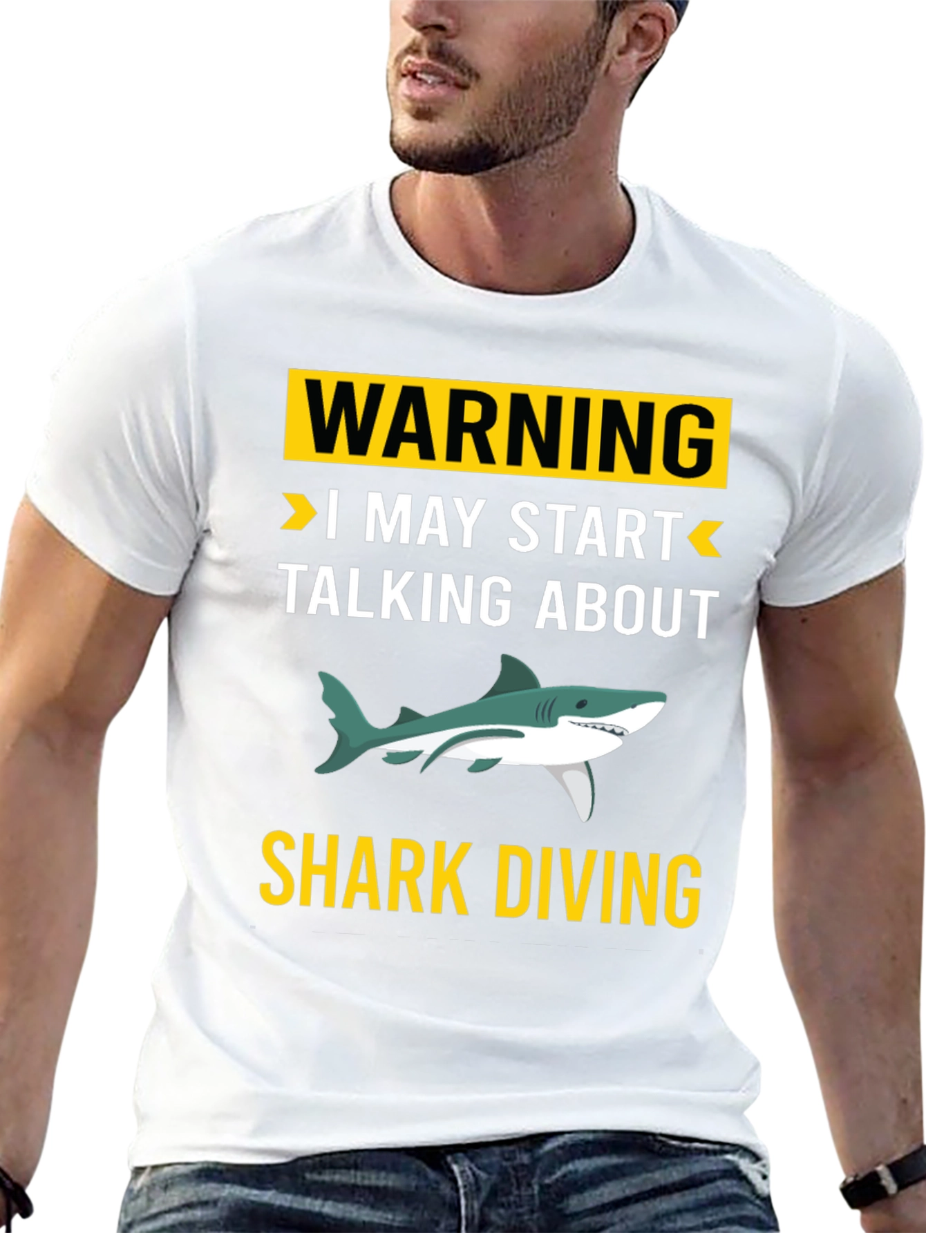 Warning Shark Diving T-Shirt