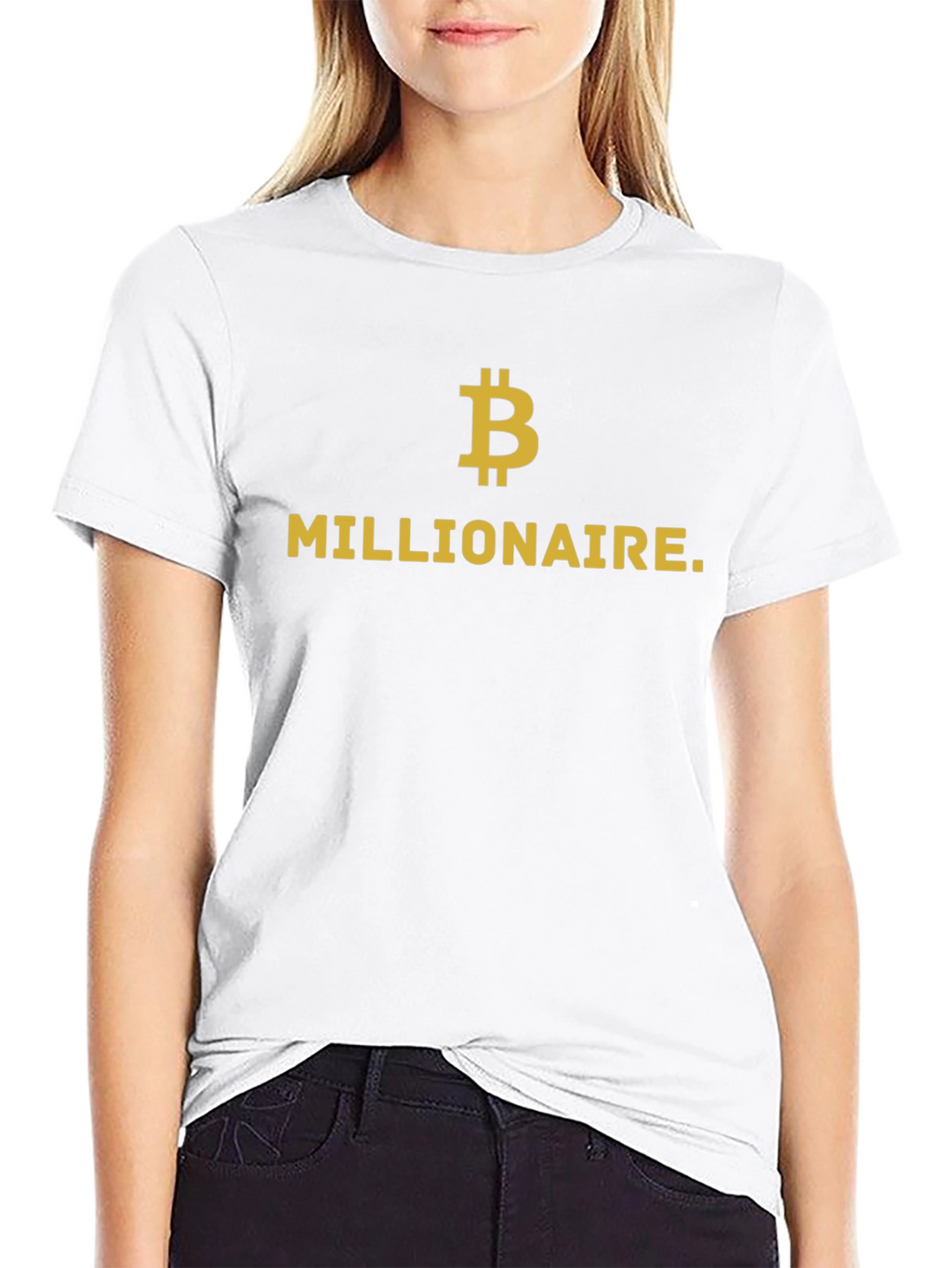 Bitcoin Millionaire Black Graphic Tee