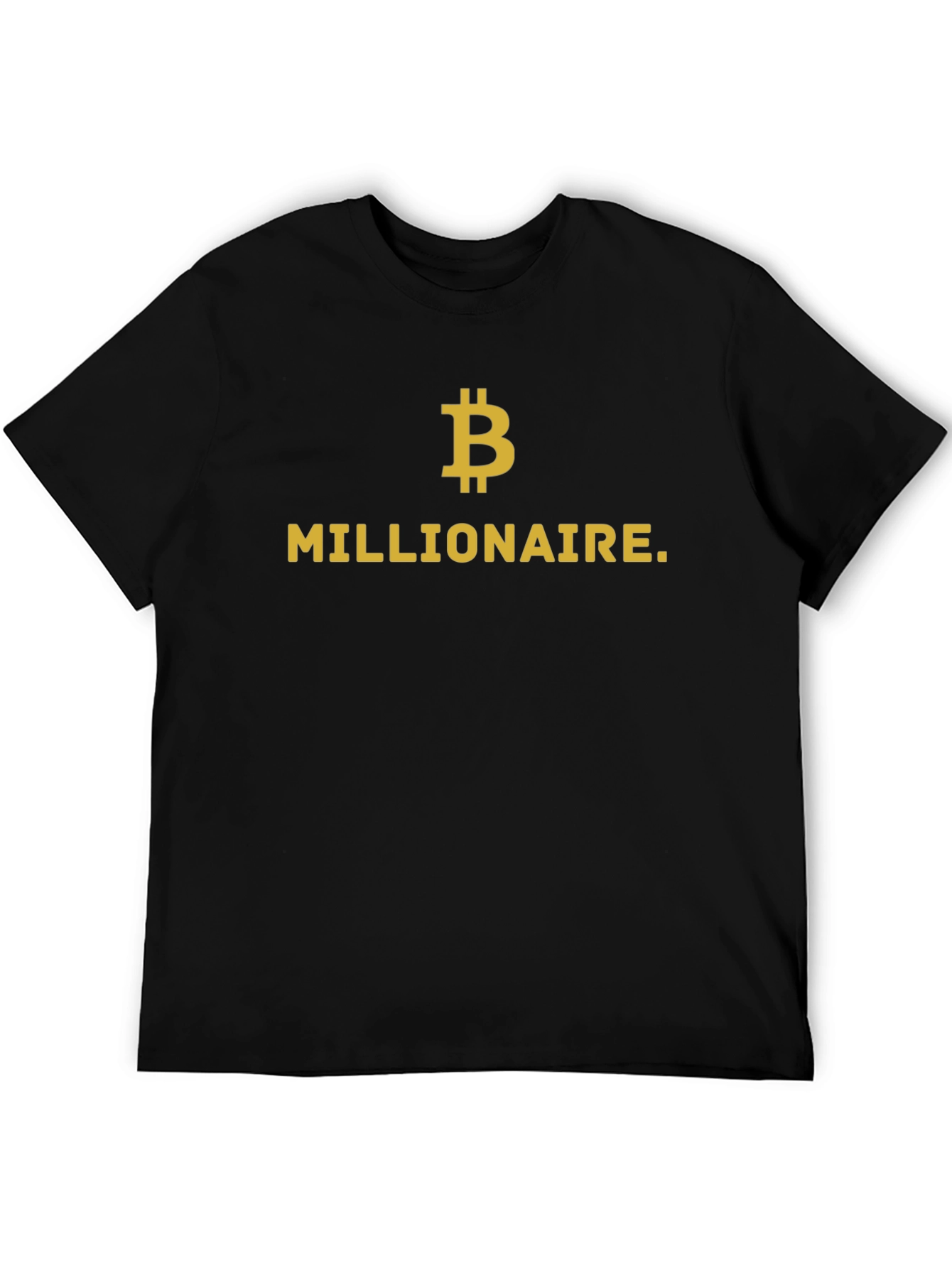 Bitcoin Millionaire Black Graphic Tee