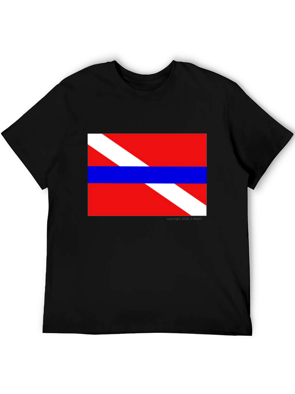 Scuba Diver Flag T-Shirt - Diving Enthusiast Apparel