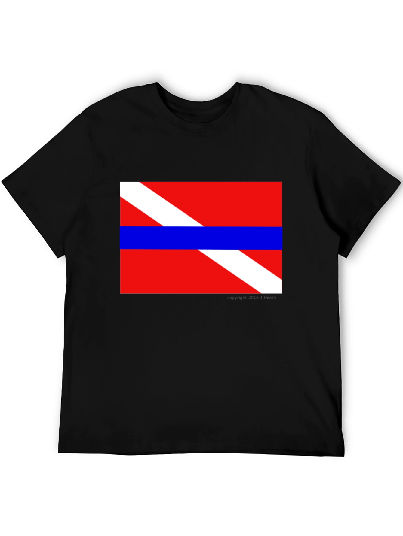 Scuba Diver Flag T-Shirt - Diving Enthusiast Apparel