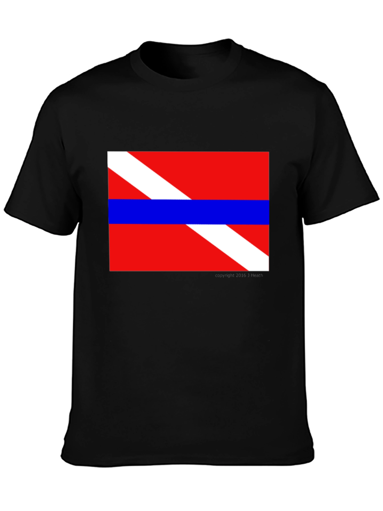 Scuba Diver Flag T-Shirt - Diving Enthusiast Apparel