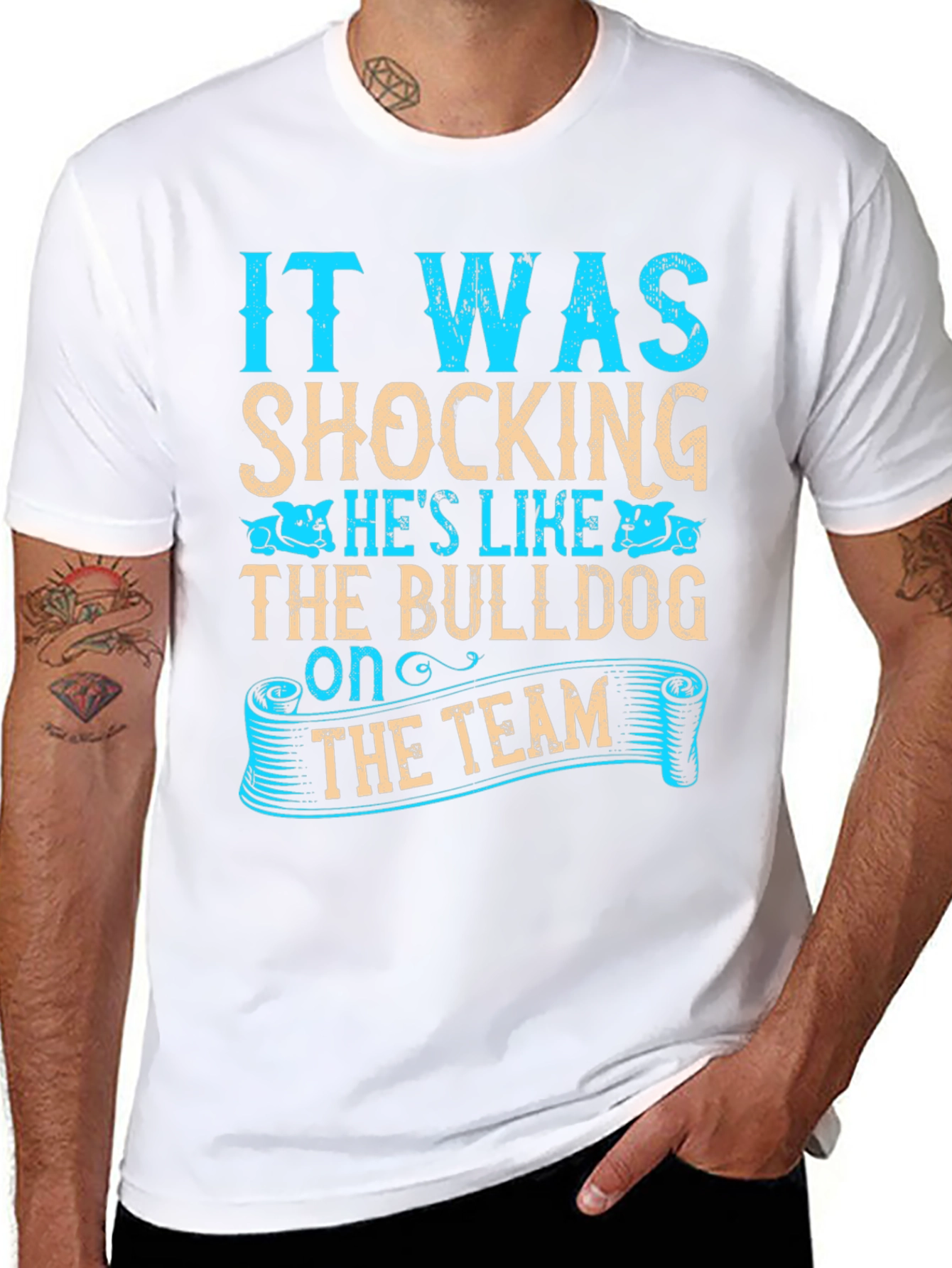 Bulldog Team T-Shirt - Humorous Slogan