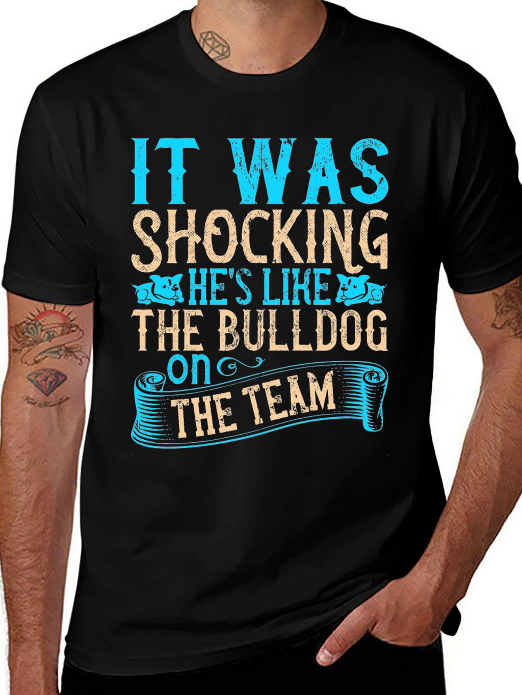 Bulldog Team T-Shirt - Humorous Slogan