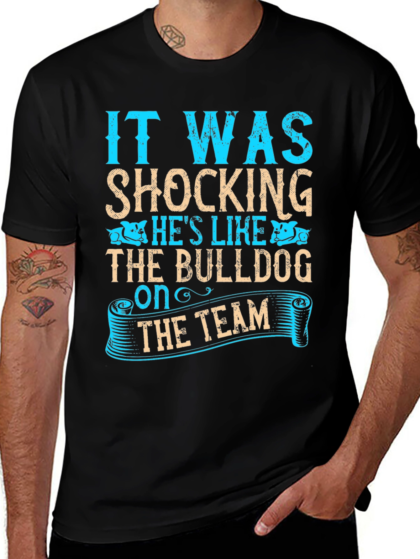 Bulldog Team T-Shirt - Humorous Slogan